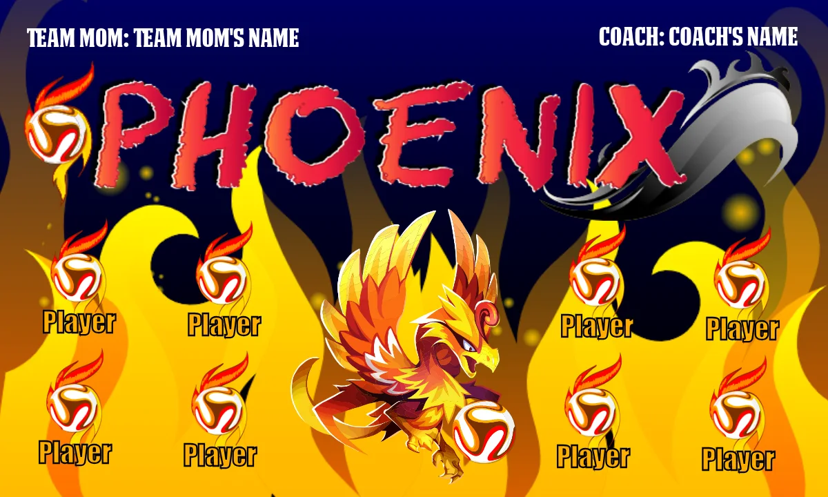 Phoenix 1 Soccer Banner-soccer-banners-ideas