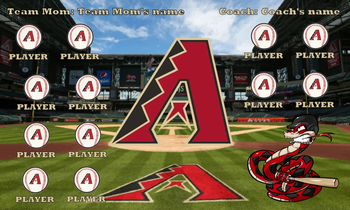 Arizona 1 Baseball Banner