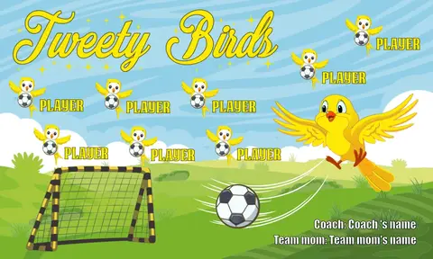Tweety Birds Soccer Banner-netherlands-soccer-banner-picture