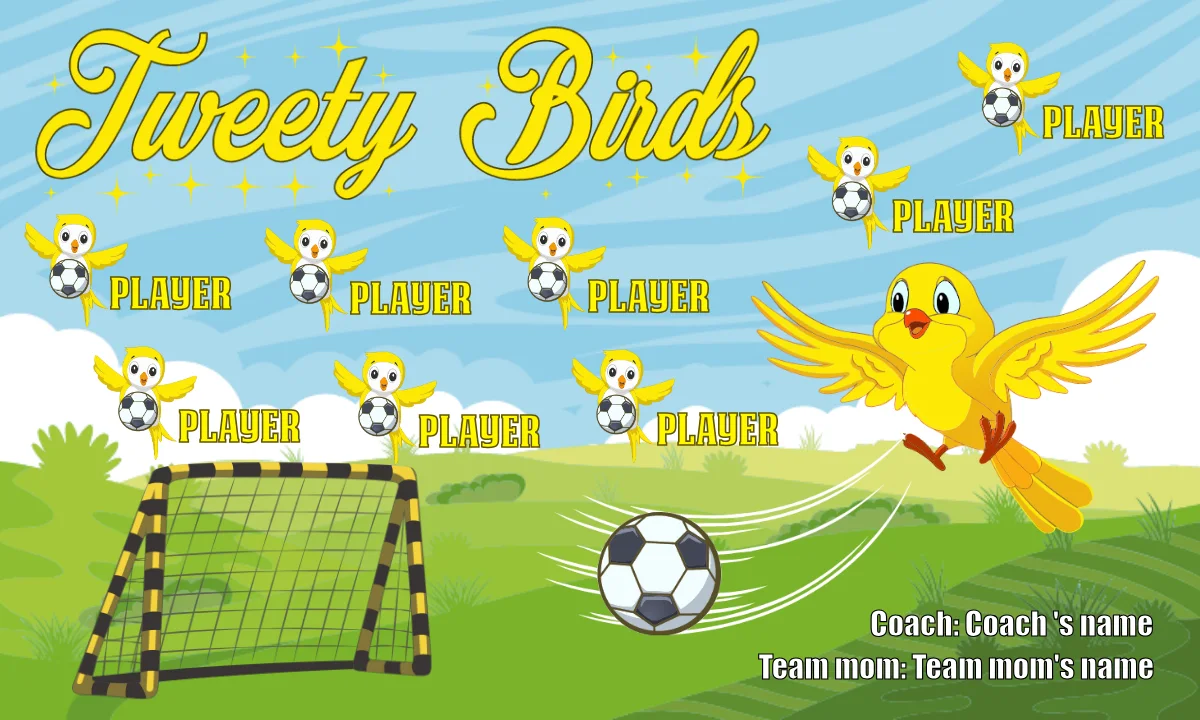 Tweety Birds Soccer Banner-netherlands-soccer-banner-picture