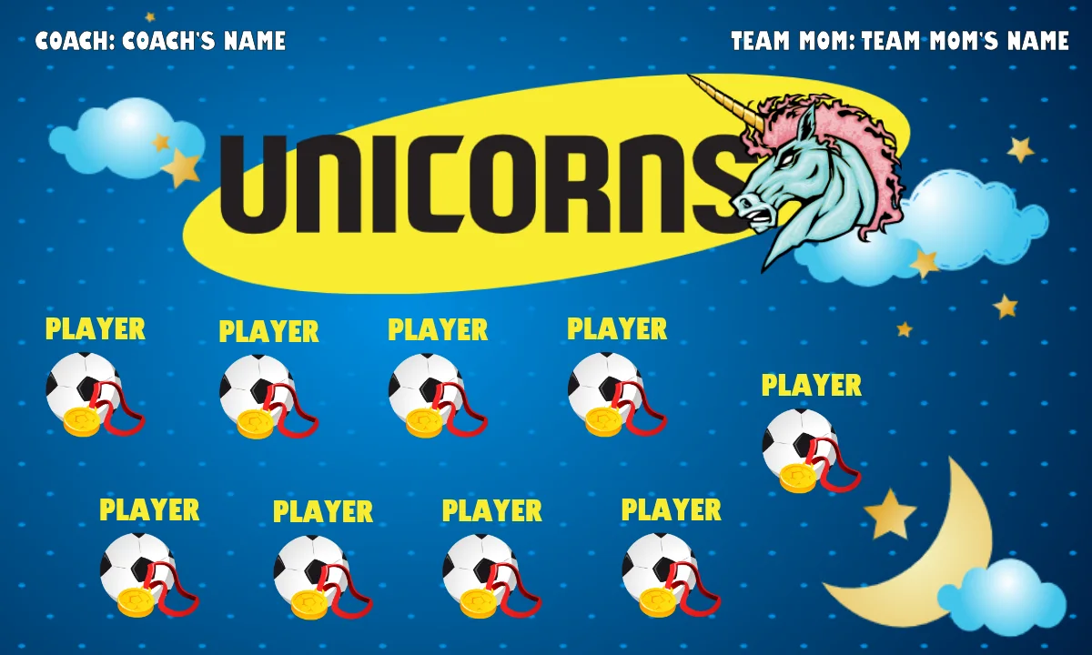 Unicorn Soccer Banner-soccer-banner-maker-picture