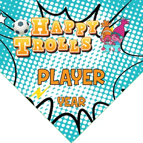 Happy Trolls 2 Soccer Banner-soccer-themed-banner-picture