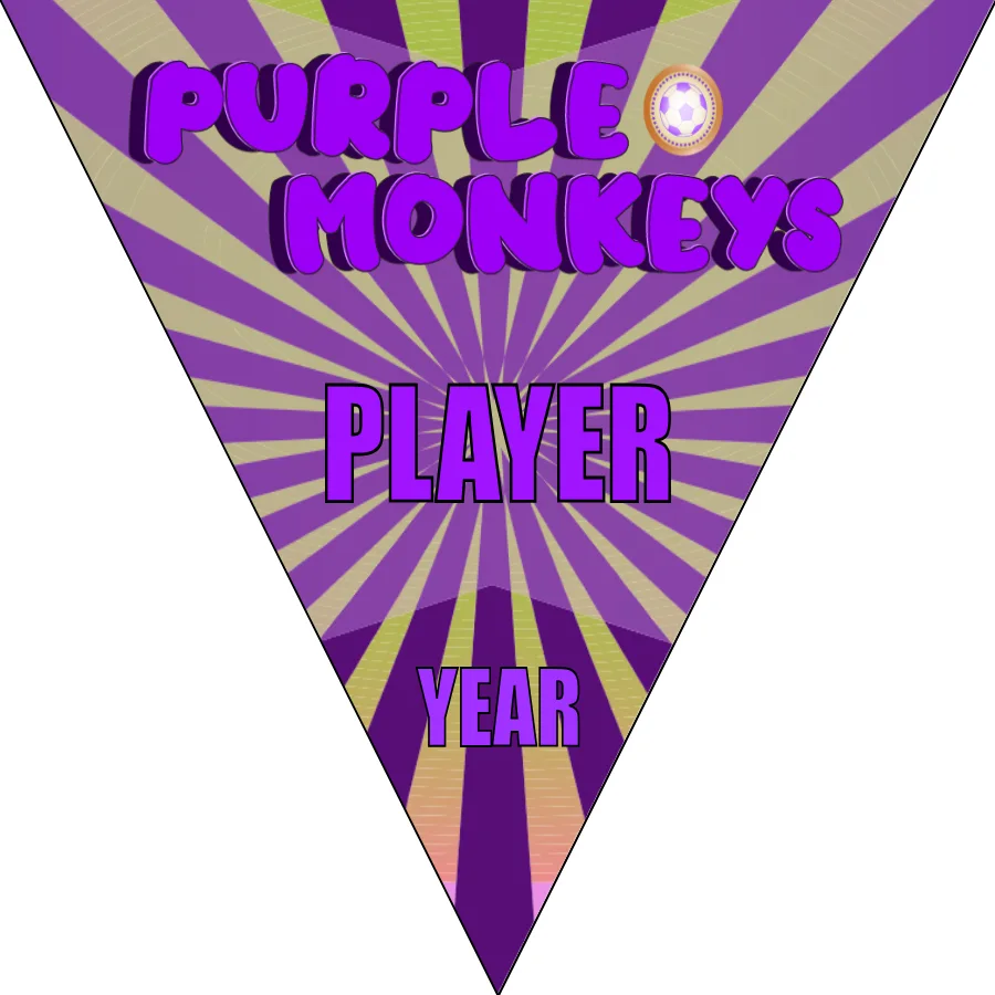 Monkeys Purple Soccer Banner-soccer-banner-stand-picture