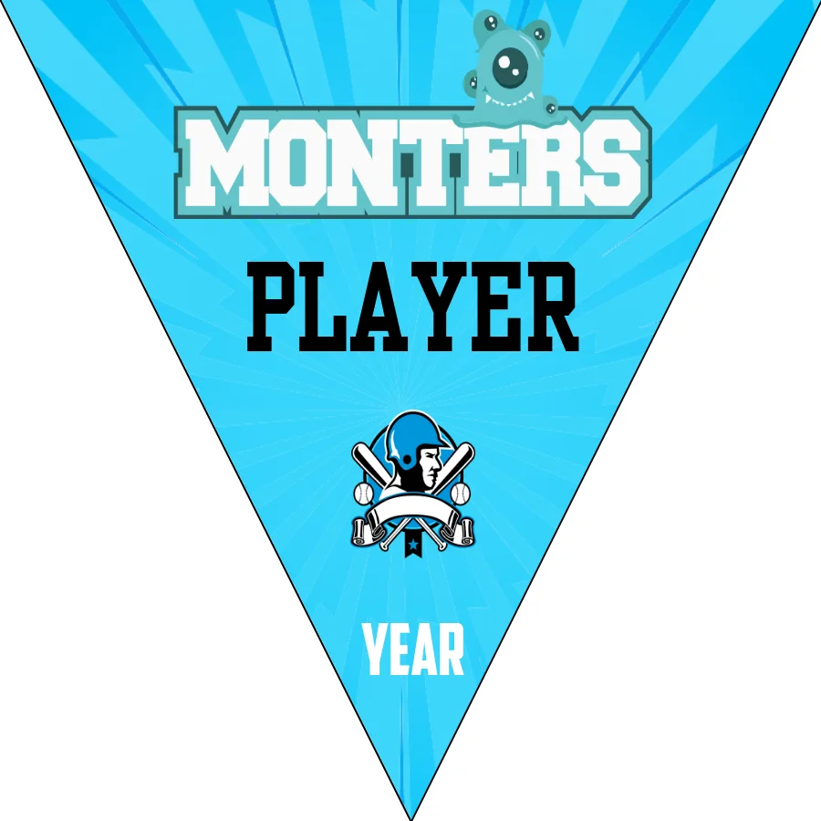 Monsters 2 Softball Banner-airbrushed-softball-banners-picture