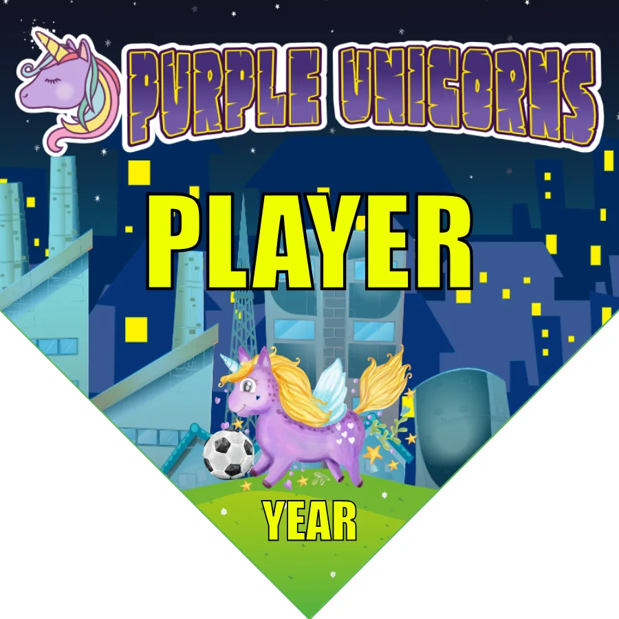Unicorns Purple Soccer Banner-soccer-banner-ideas-picture