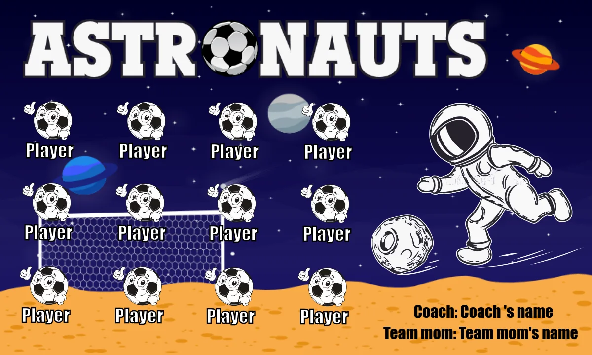 Astronauts Soccer Banner-soccer-banner-gallery-picture