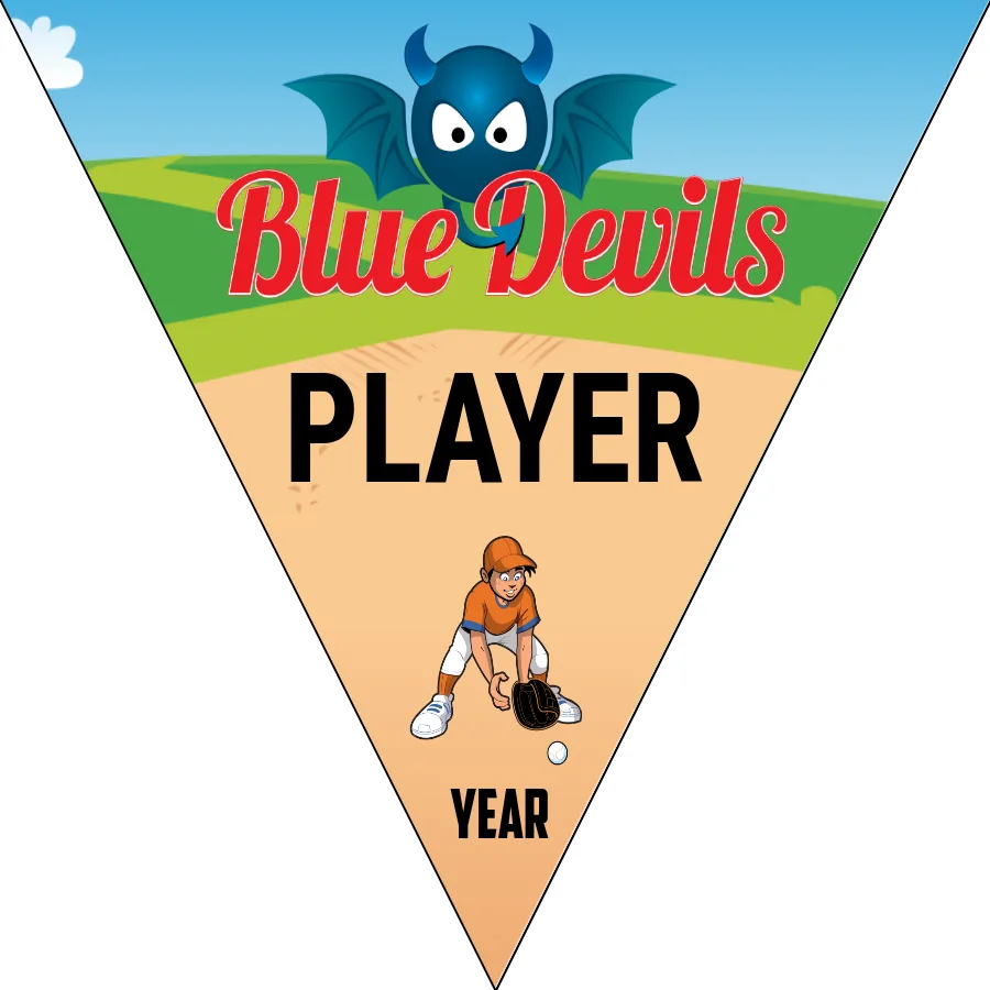 Blue Devil 1 Softball Banner-diy-baseball-birthday-banner-images