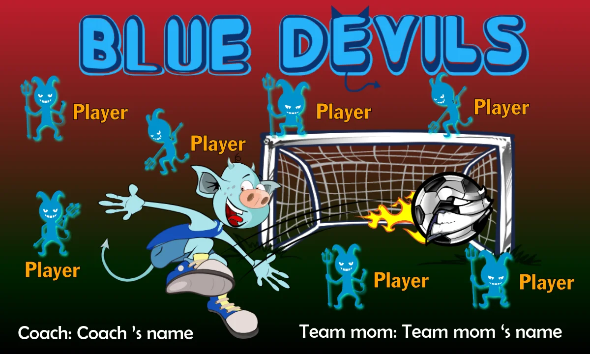 Devils Blue Soccer Bannersoccer-banners-santa-ana-ca