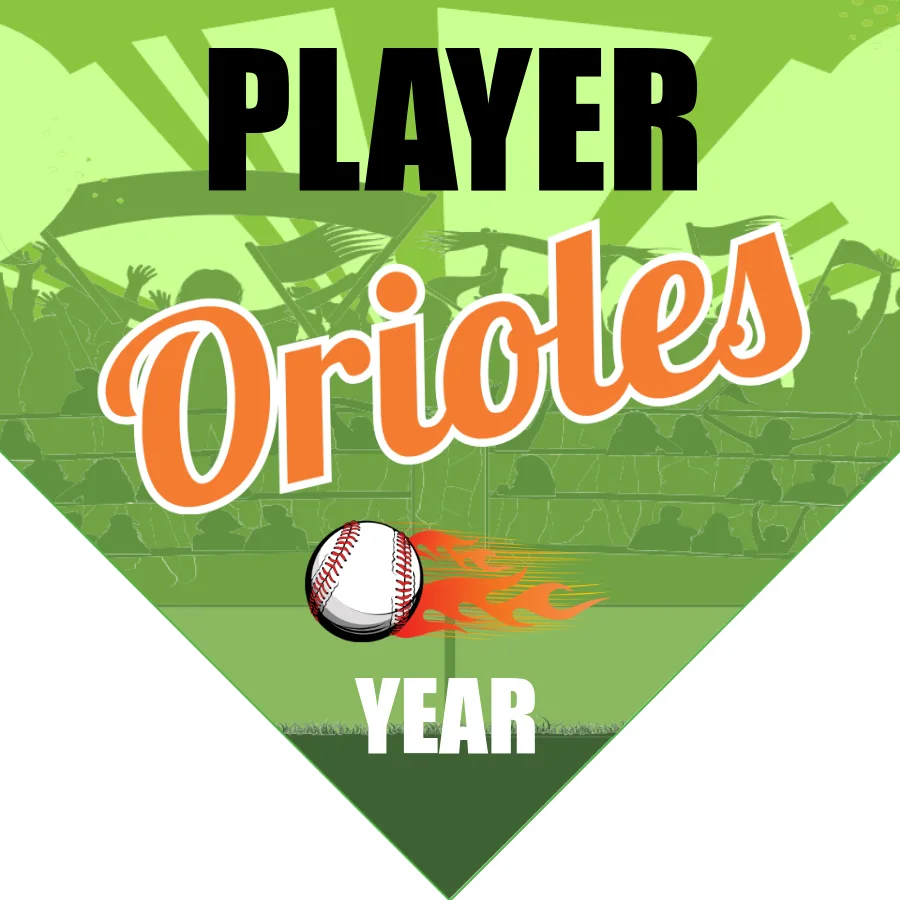 Orioles 4 Baseball Banner-baseball-all-star-banners-images