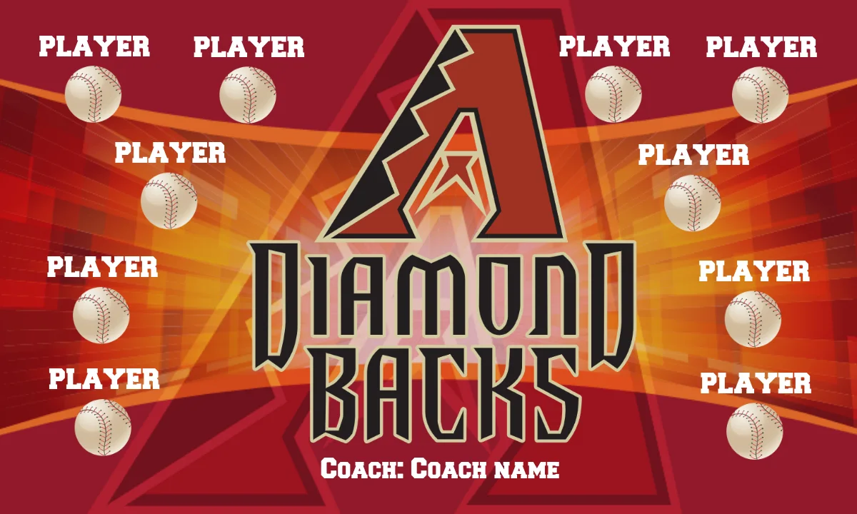 Diamond Black 1 Baseball Banner-softball-birthday-banner-picture