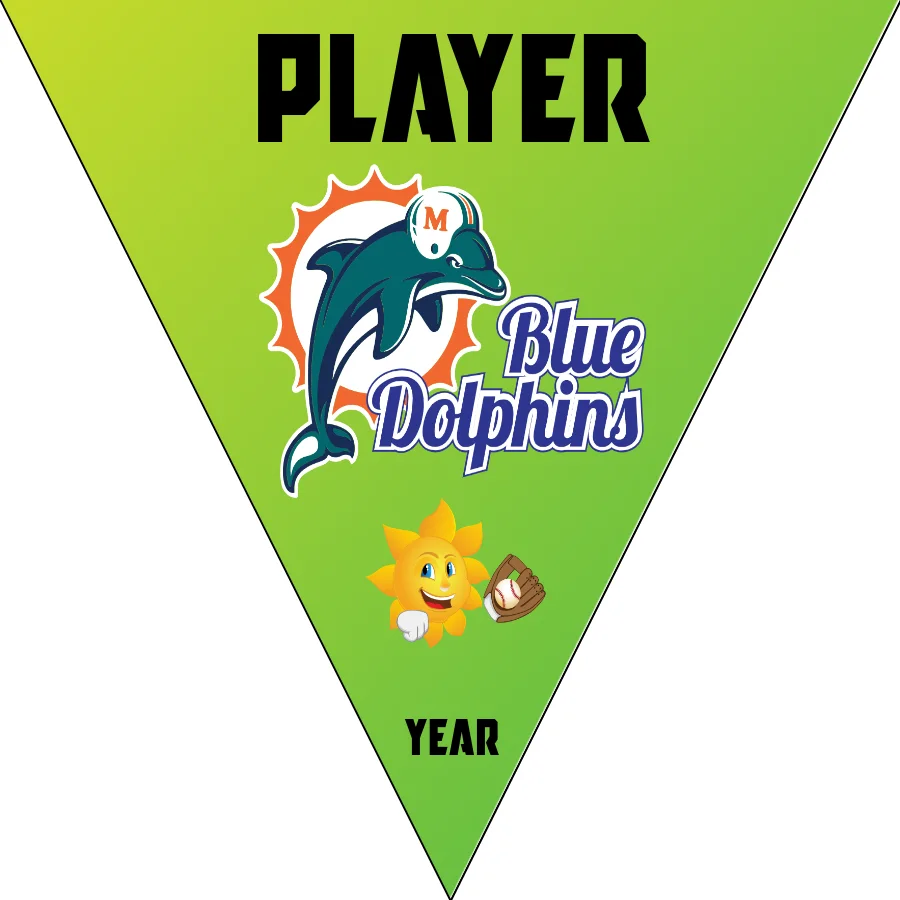 Dolphins 2 Softball Banner-softball-all-star-banners-images