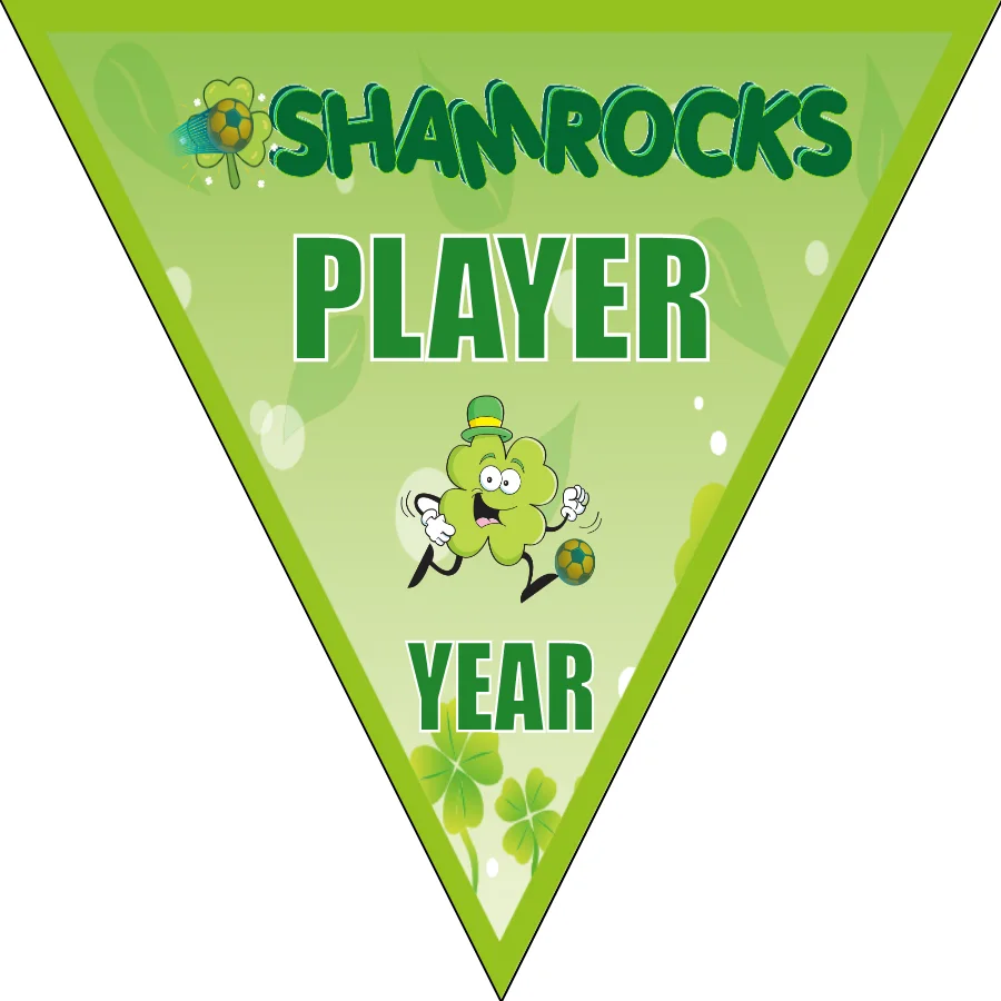Shamrocks Soccer Banner-soccer-birthday-banner-picture