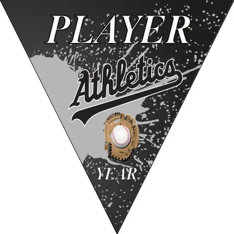 Athletics Baseball Banner-modern-baseball-wall-banner-images