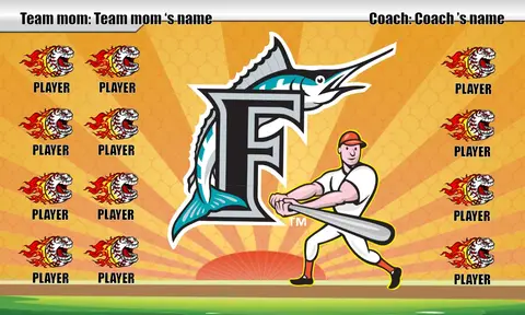Marlins Baseball Banner-baseball-team-banners