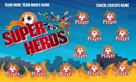 Super Heroes 2 Soccer Banner-soccer-banner-examples