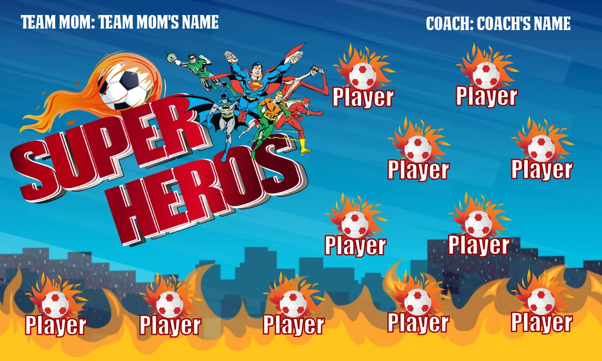 Super Heroes 2 Soccer Banner-soccer-banner-examples