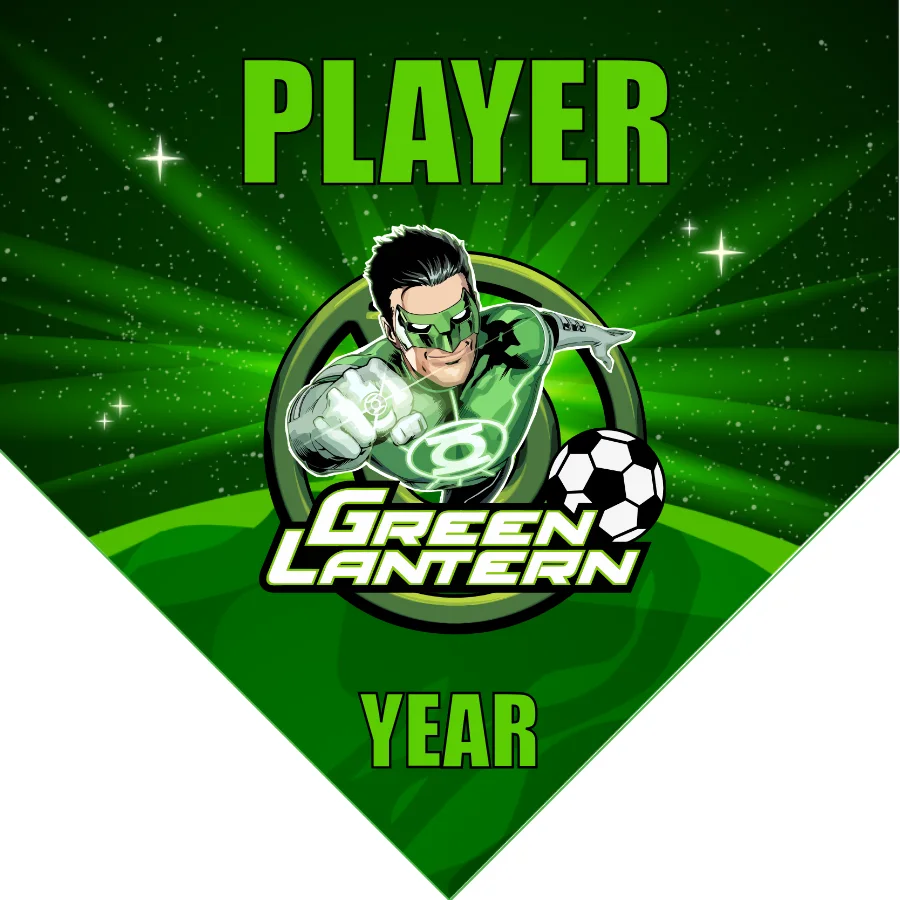 Green Lantern 2 Soccer Banner-soccer-field-banners-picture