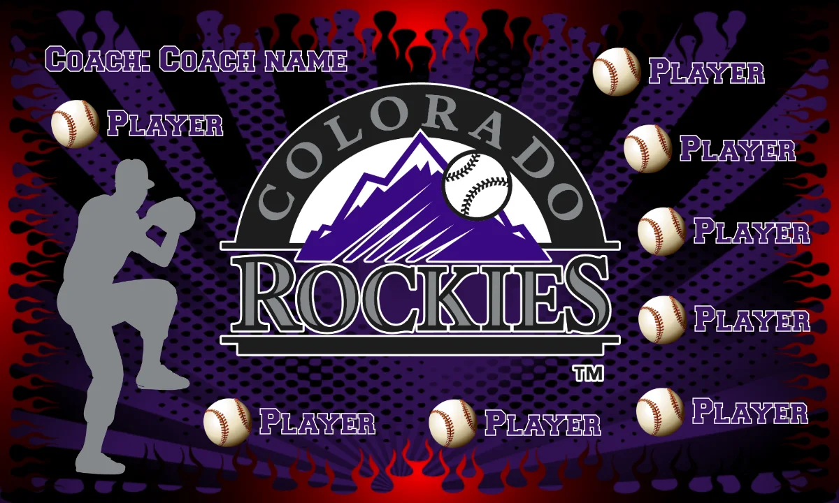 Colorado Rockies Baseball Banner-softball-banner-maker-picture