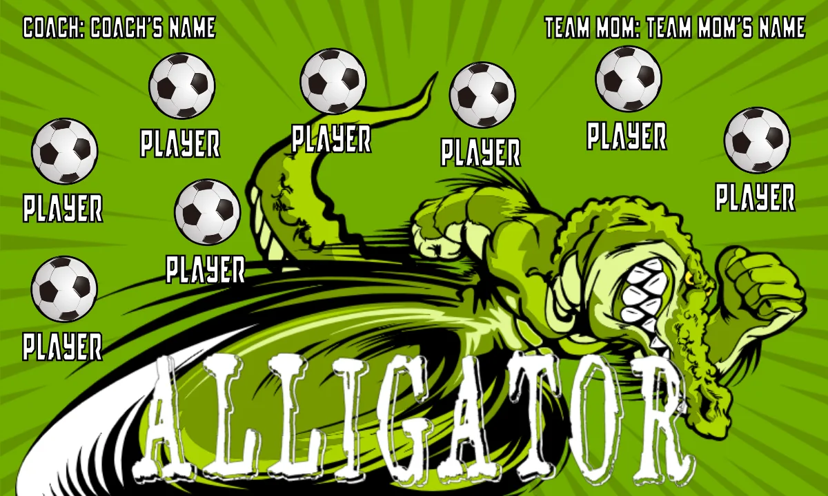 Alligator Soccer Banner-soccer-banner-picture