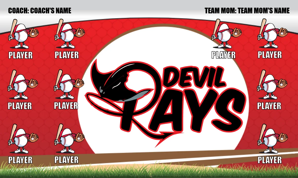Devil Rays Softball Banner