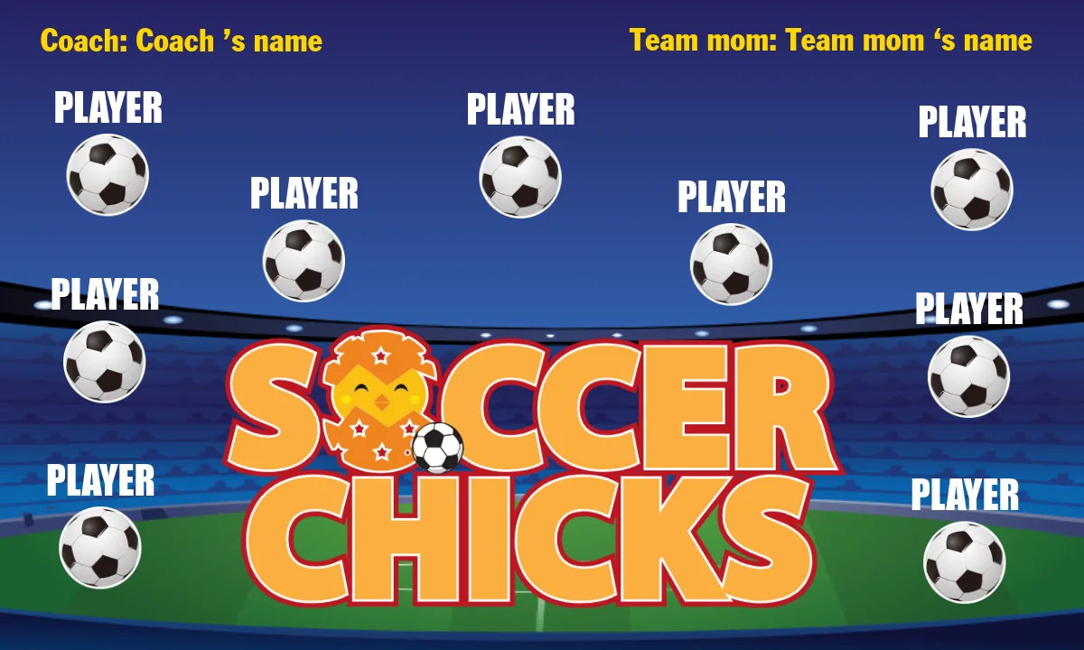 Soccer Chicks Soccer Banner-design-soccer-banner-online