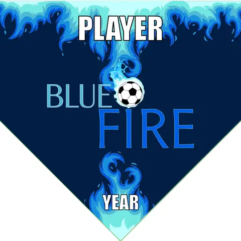 Blue fire Soccer Banner-cutest-soccer-banner-picture