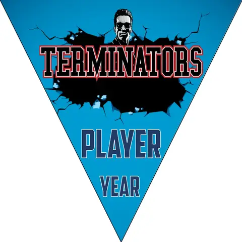 Terminators-black-blue-triangle-softball-banner-maker-picture