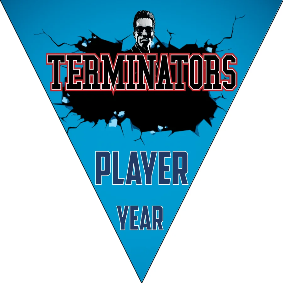 Terminators-black-blue-triangle-softball-banner-maker-picture