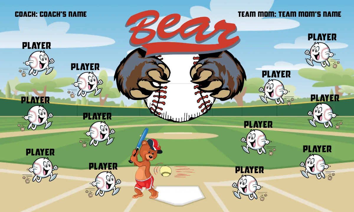 Bear Softball Banner-softball-banners-with-pictures-picture