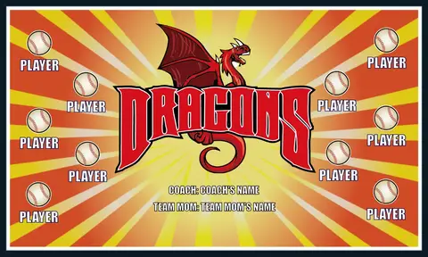 Dragons Softball Banner