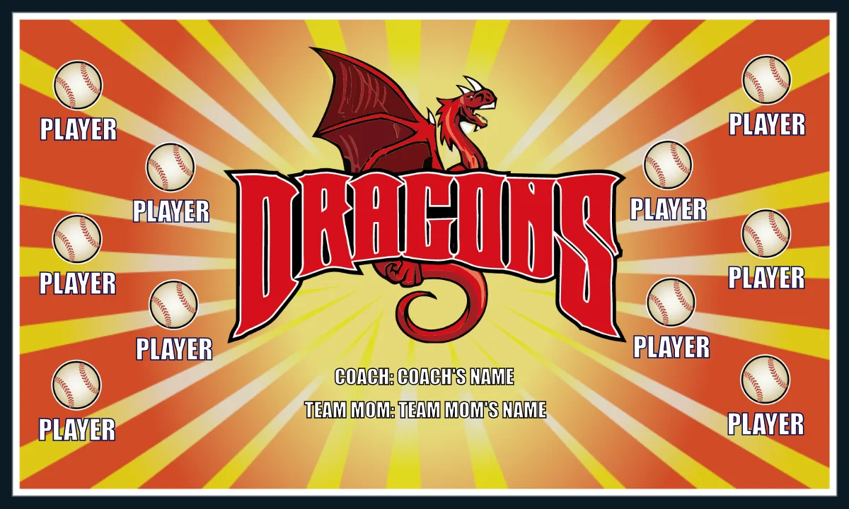 Dragons Softball Banner