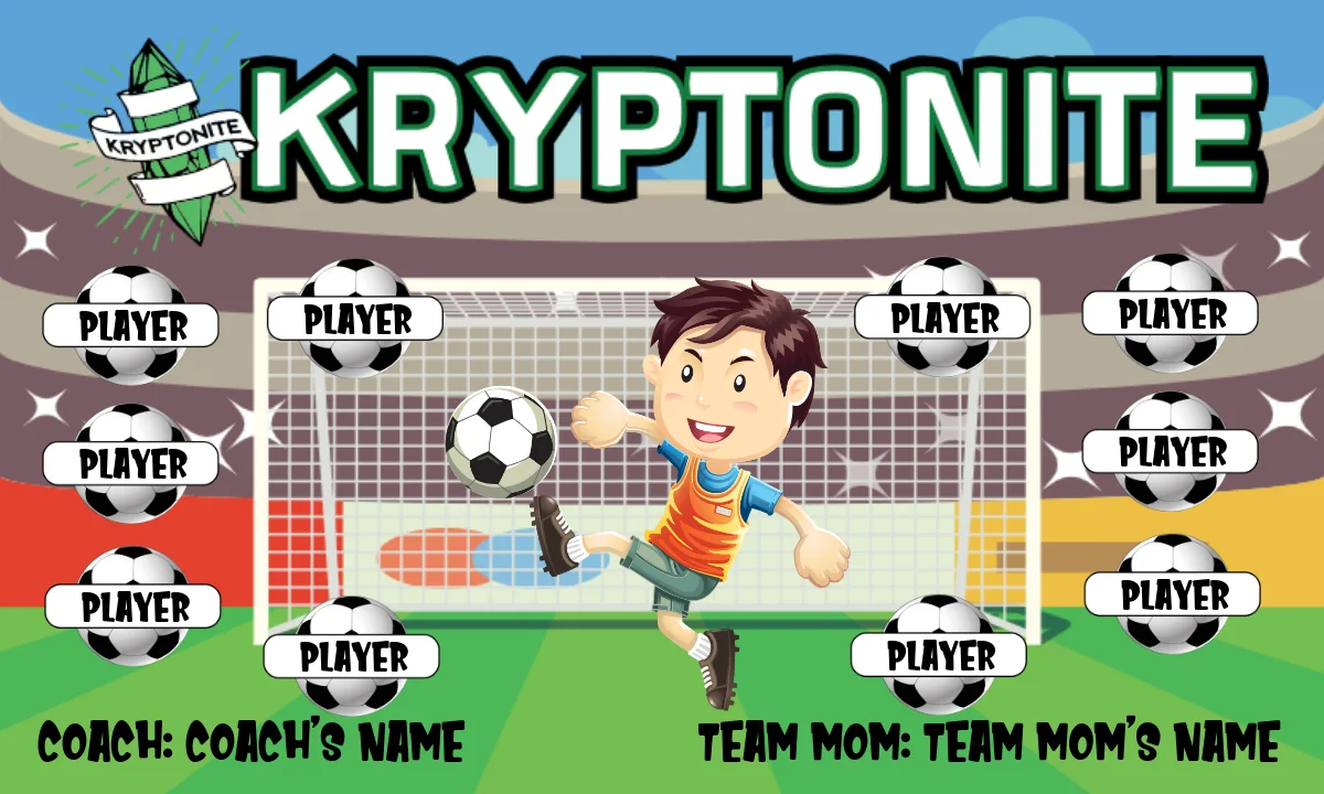 Kryptonite Soccer Banner-soccer-banners-for-sale-picture