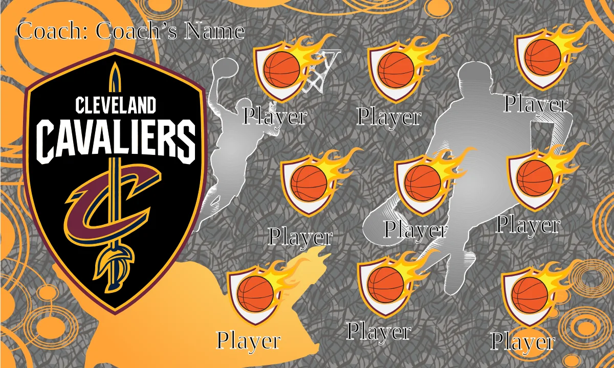 Cleveland Cavaliers Basketball Banner basketball banner poses images