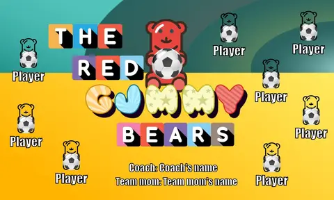 Gummy Bears Soccer Banner-soccer-banners-ideas