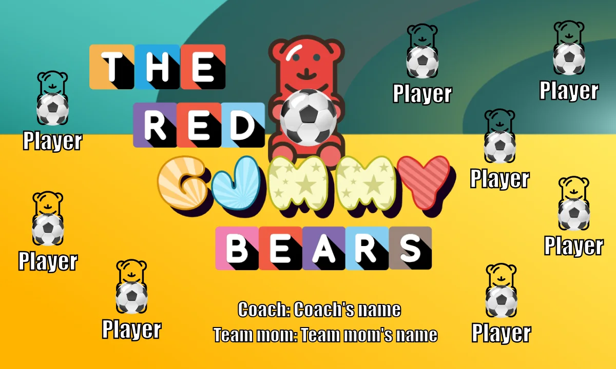 Gummy Bears Soccer Banner-soccer-banners-ideas