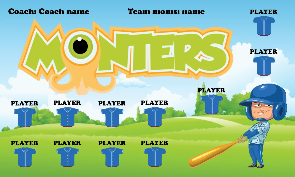 Monsters 2 Softball Banner-homemade-softball-banners-picture