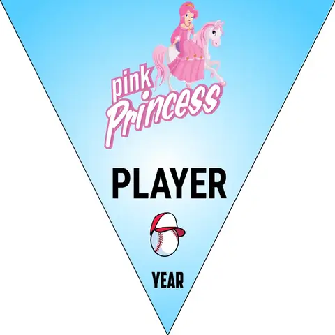 PinkPrincessess1 Softball Banner-softball-sponsor-banners-picture