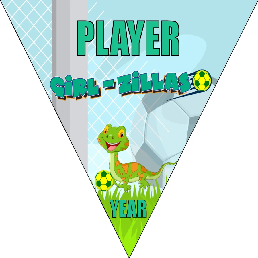 Girl Zillas Soccer Banner-soccer-banner-frame-picture