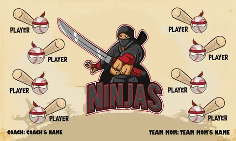 Ninjas 2 Softball Banner-design-a-softball-banner-images