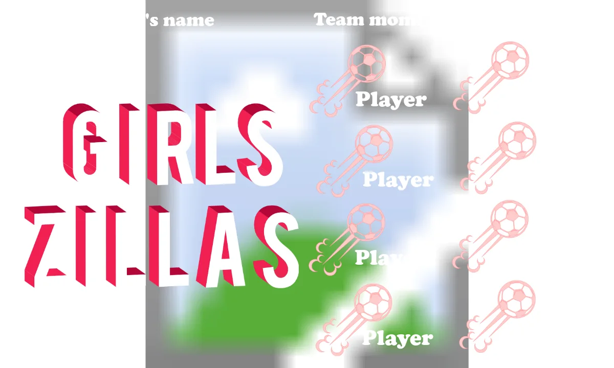 Girl Zillas Little Soccer Banner-soccer-banners