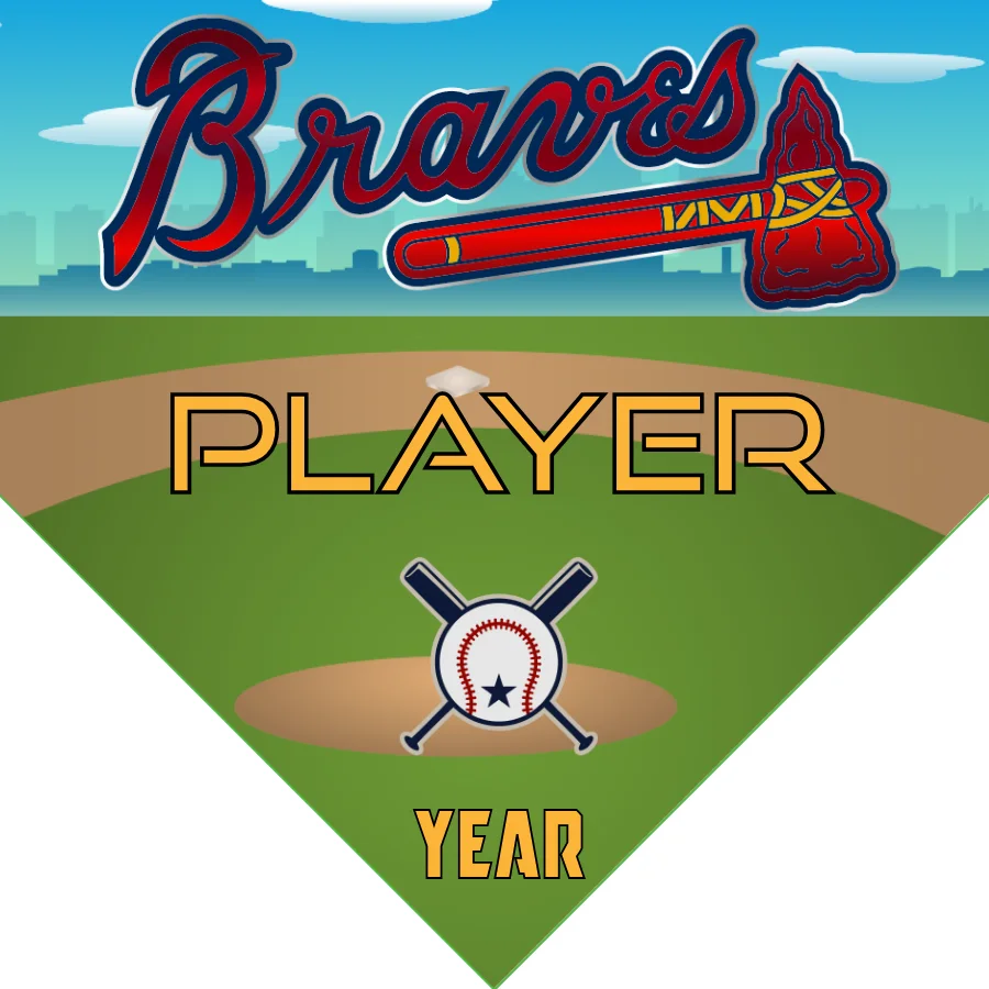Atlanta Braves Baseball Banner-baseball-player-banner-images