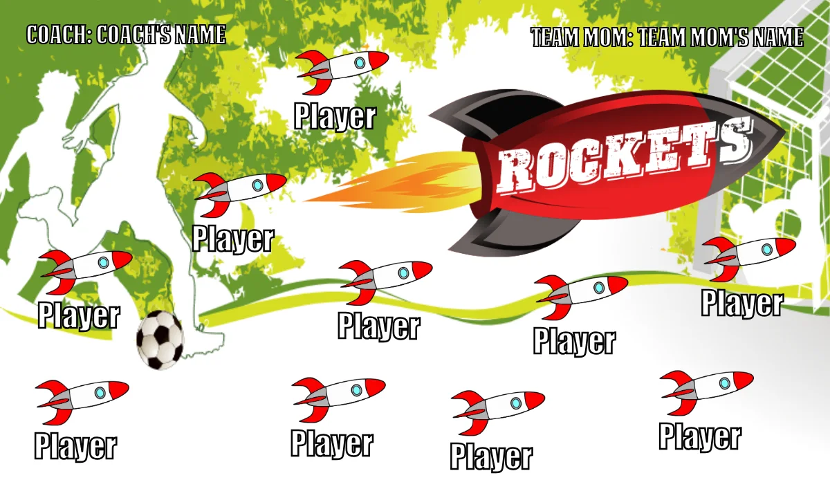 Rockets 1 Soccer Banner-soccer-banner-pole-kit