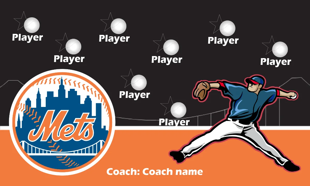 Mets 2 Baseball Banner-softball-dugout-banner-picture