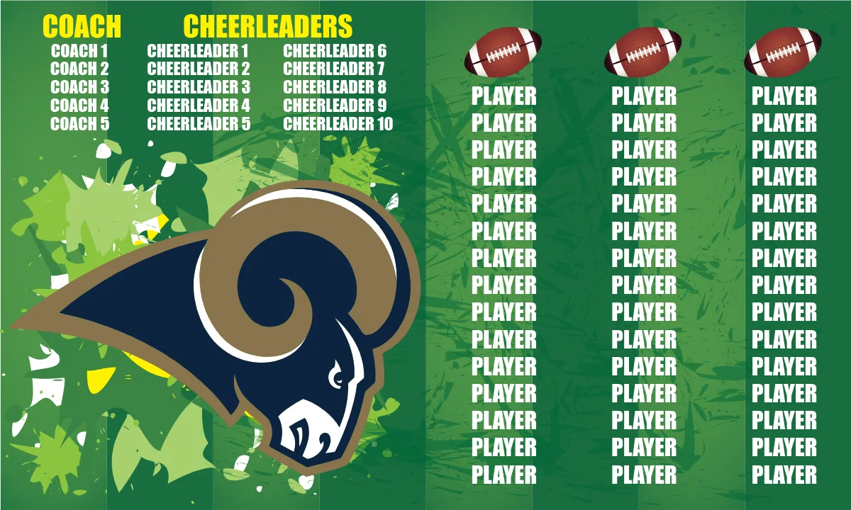 Los Angeles Rams Football Banner fantasy football banners images