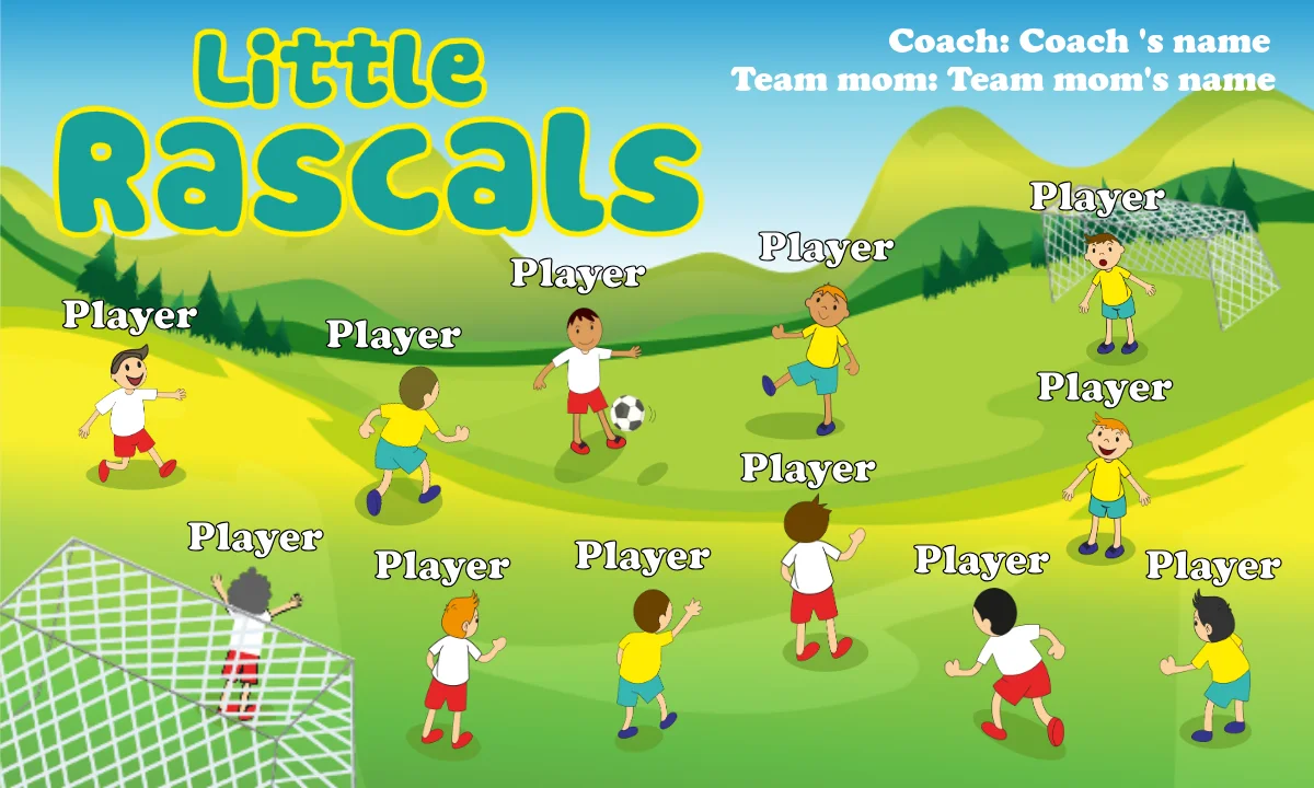 Rascals Little Soccer Banner-soccer-team-banner-ideas-picture