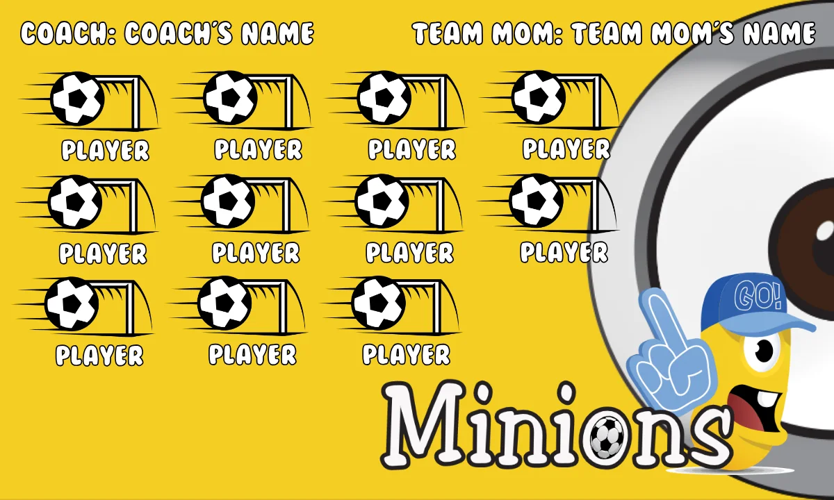 Minions Soccer Banner-soccer-banner-printing-picture