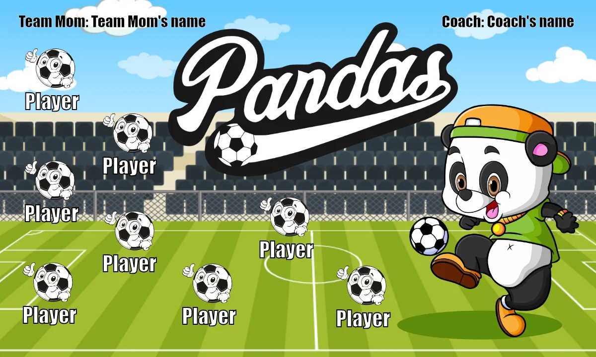 Pandas 1 Soccer Banner-soccer-banner-size-picture