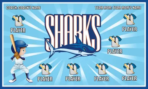 Sharks 2 Softball Banner