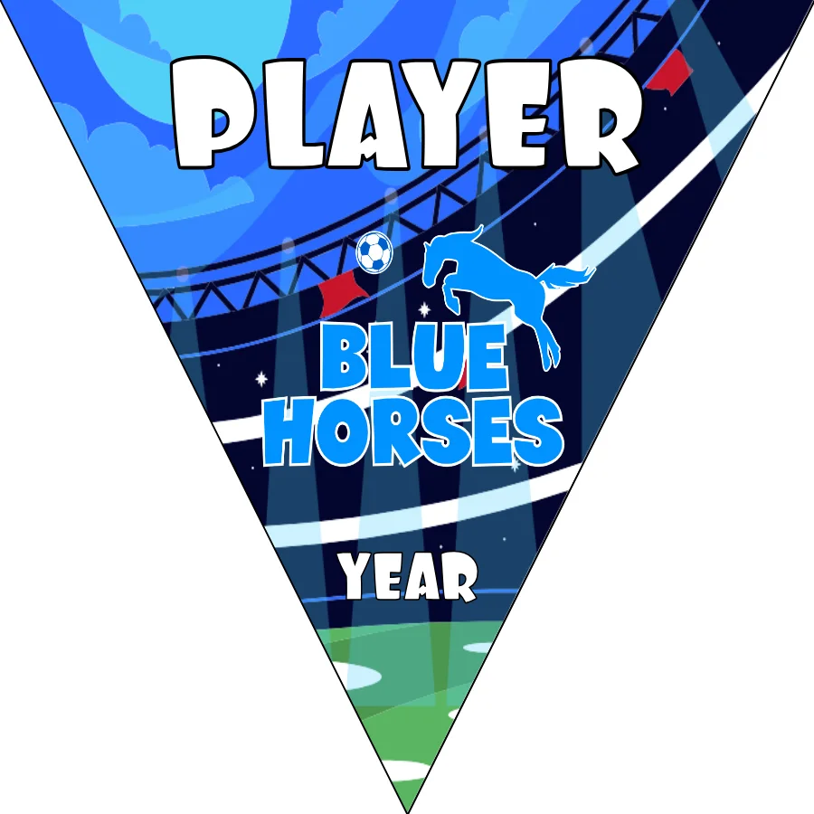 Blue Horses Soccer Banner-soccer-banners-chula-vista-picture