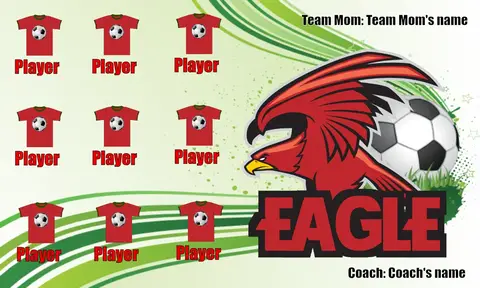 Eagle 01 Soccer Banner-soccer-banner-ideas